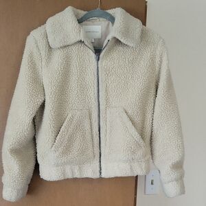 Aeropostale Kids Cream Sherpa Jacket